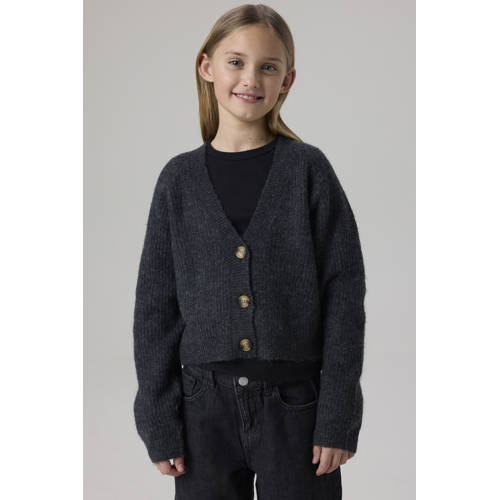 NAME IT KIDS gemêleerd vest NKFHOLLY donkergrijs afbeelding