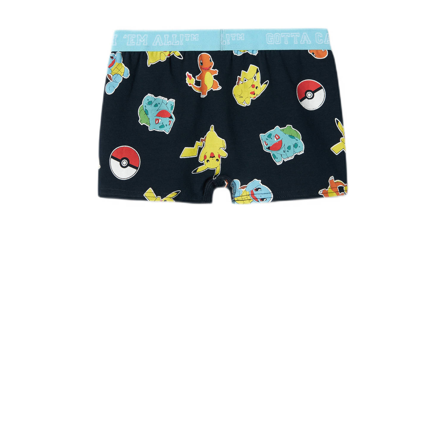NAME IT KIDS boxershort NKMASGAR POKEMON set van 2 zwart multicolor