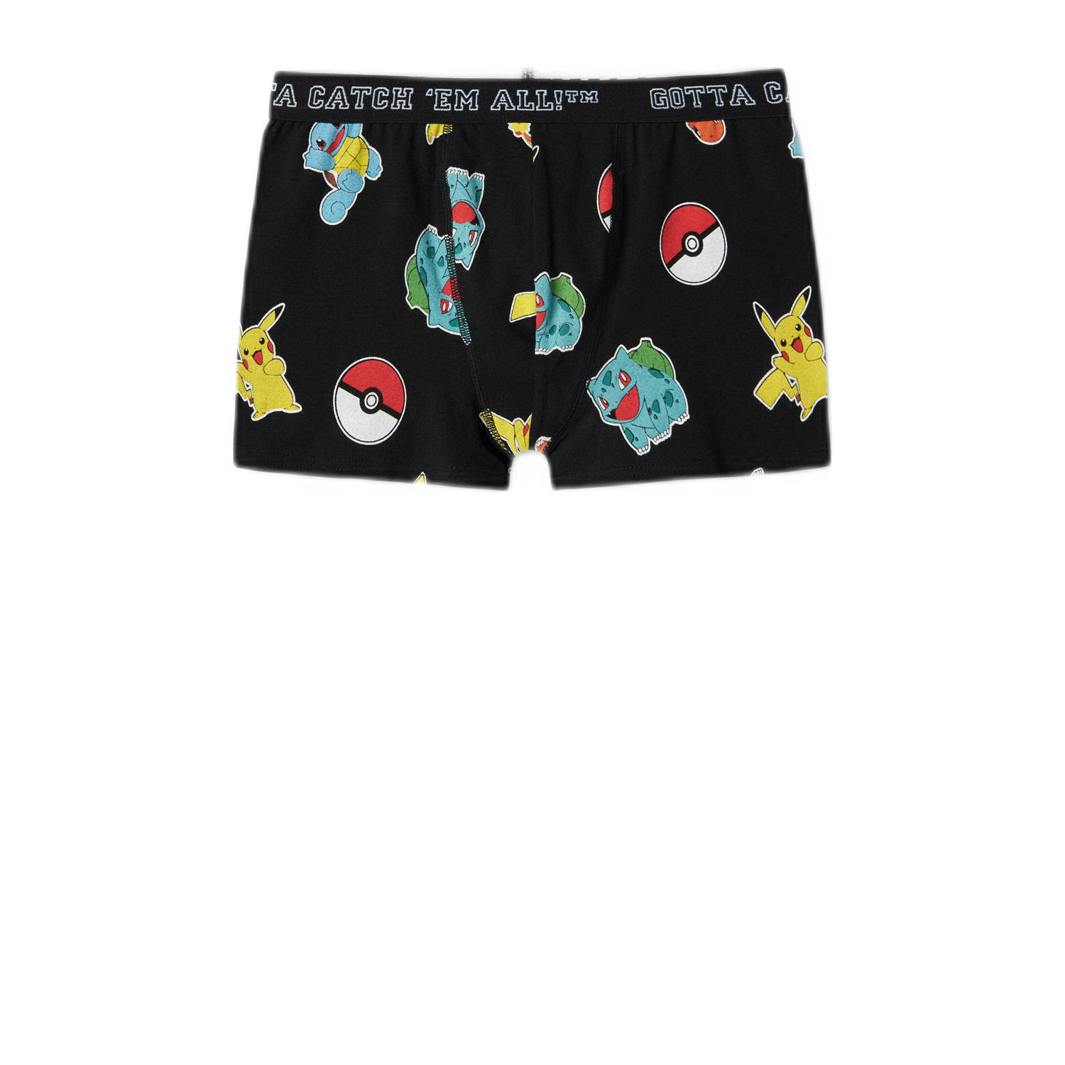 NAME IT KIDS boxershort NKMASGAR POKEMON set van 2 zwart multicolor