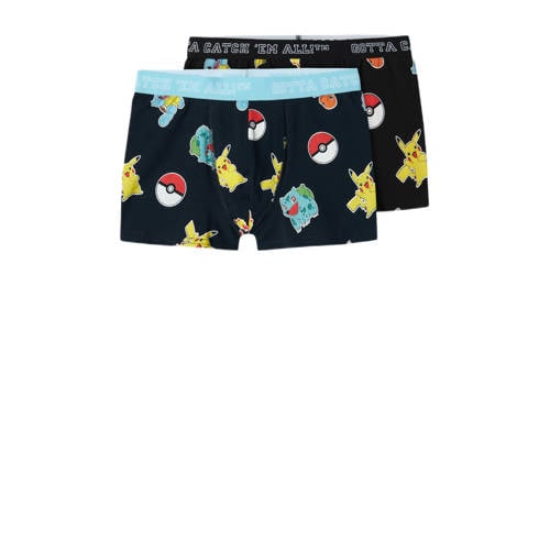 NAME IT KIDS boxershort NKMASGAR POKEMON - set van 2 zwart/multicolor afbeelding