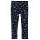 NAME IT MINI fleece legging NMFTAVINA met all over print donkerblauw/wit