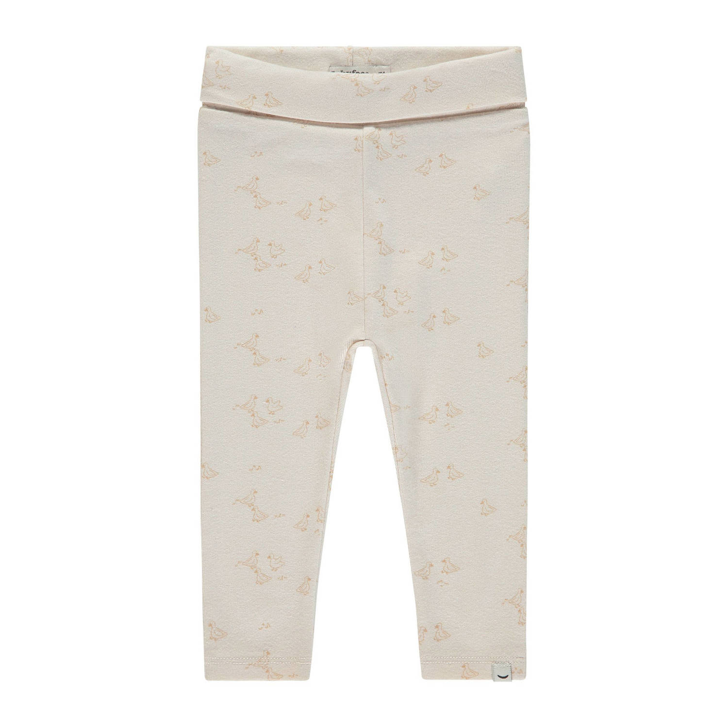 Babyface baby regular fit broek met all over print ecru