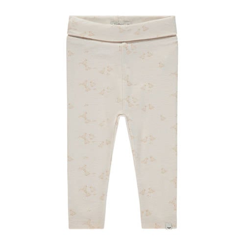 Babyface baby regular fit broek met all over print ecru afbeelding