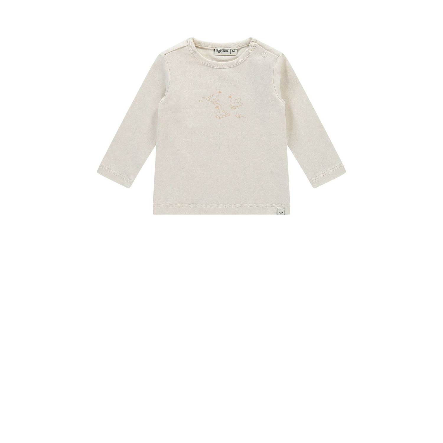 Babyface baby longsleeve met printopdruk ecru