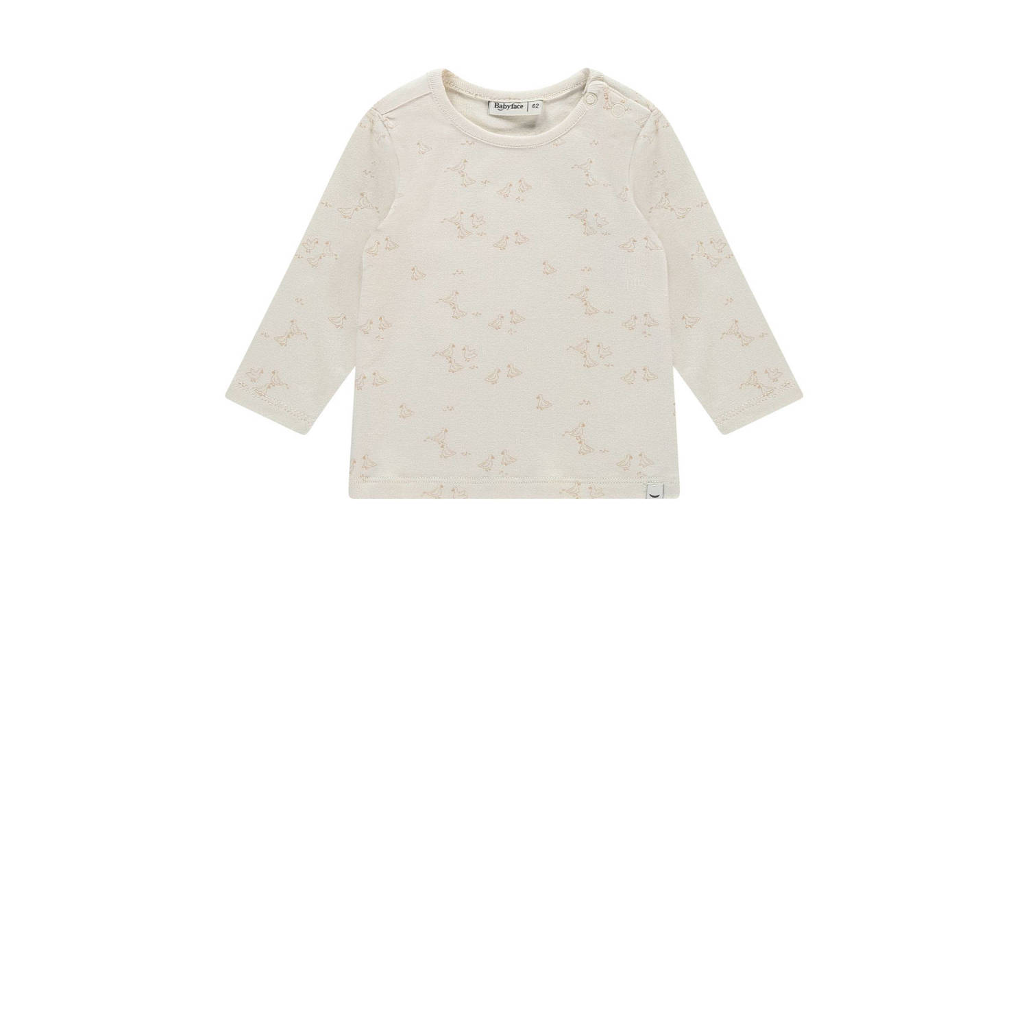 Babyface baby longsleeve met all over print ecru