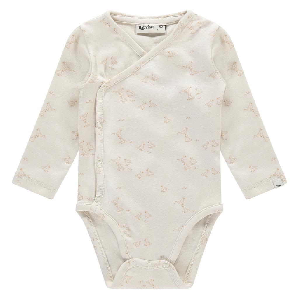 Babyface romper met all over print beige