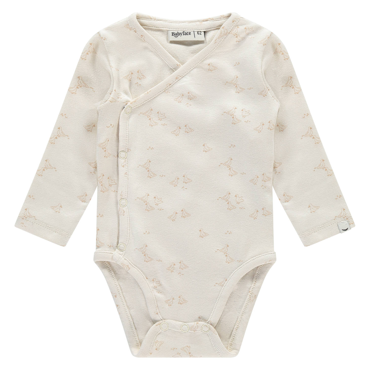Babyface romper met all over print beige