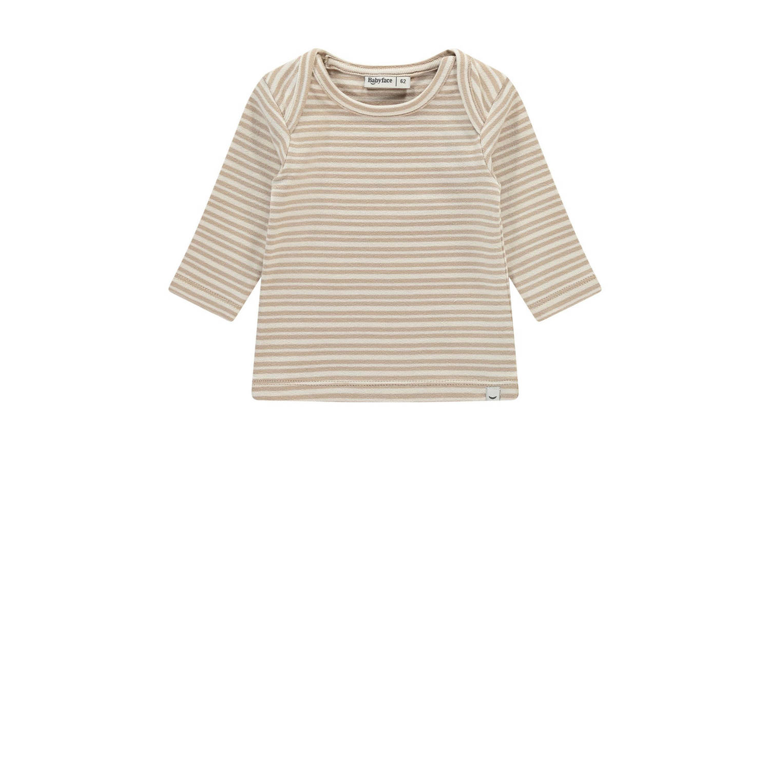 Babyface baby gestreepte longsleeve beige ecru