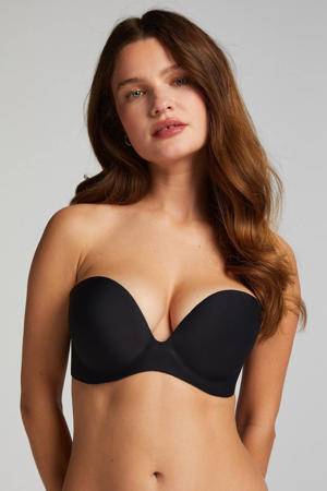voorgevormde strapless plak bh zwart
