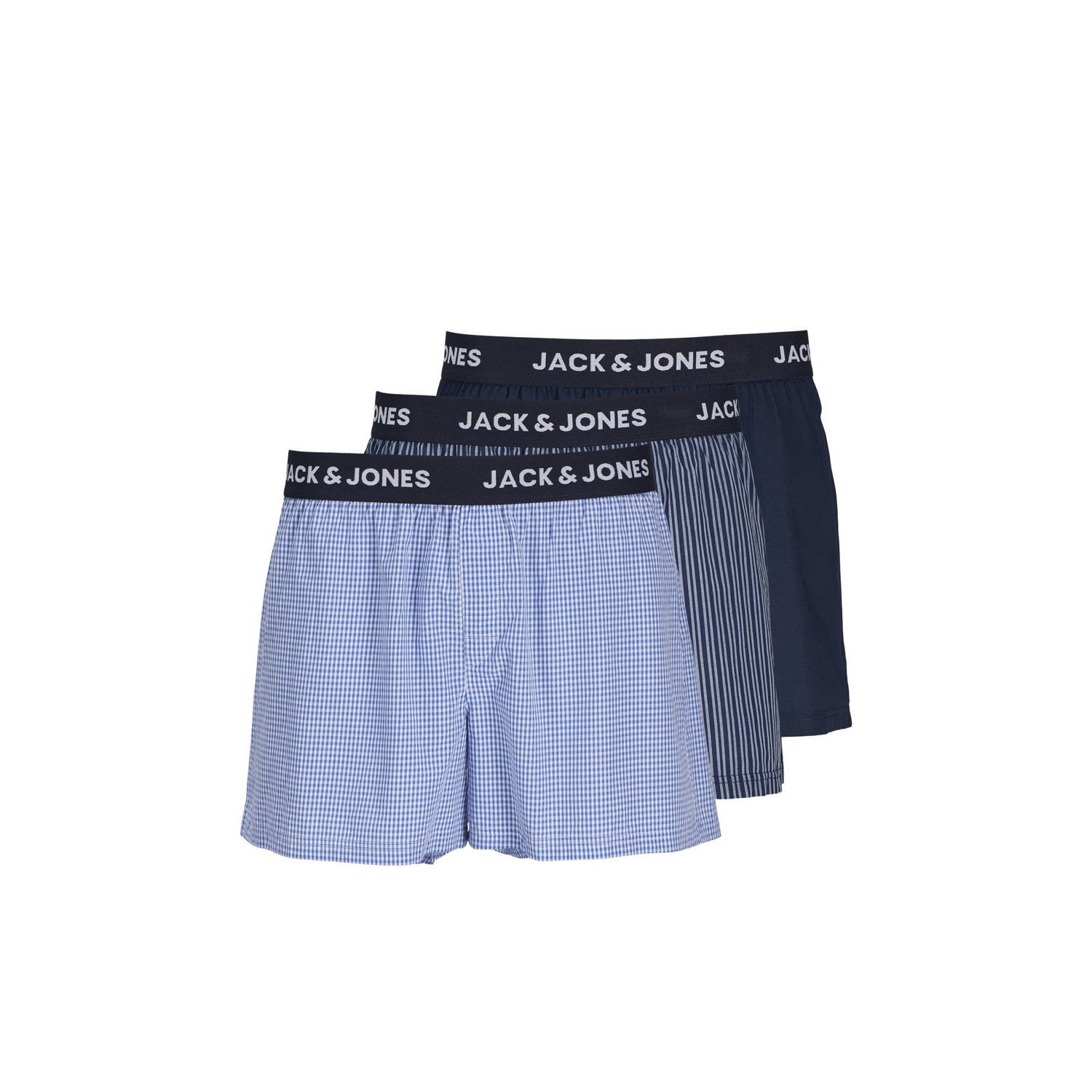 JACK & JONES wijde boxershort JACHECTOR (set van 3)