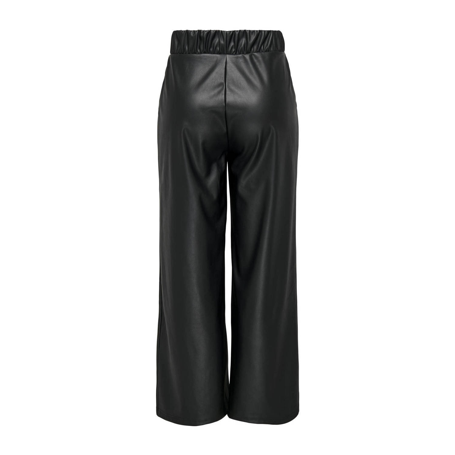 JDY Shelly Sterk x Wehkamp high waist straight fit broek SOYA zwart