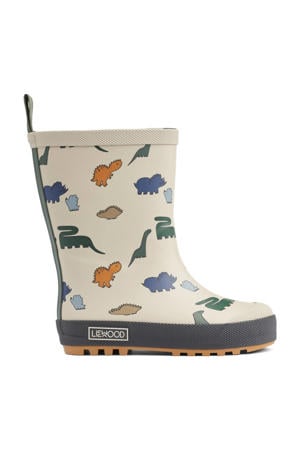 gevoerde regenlaarzen beige