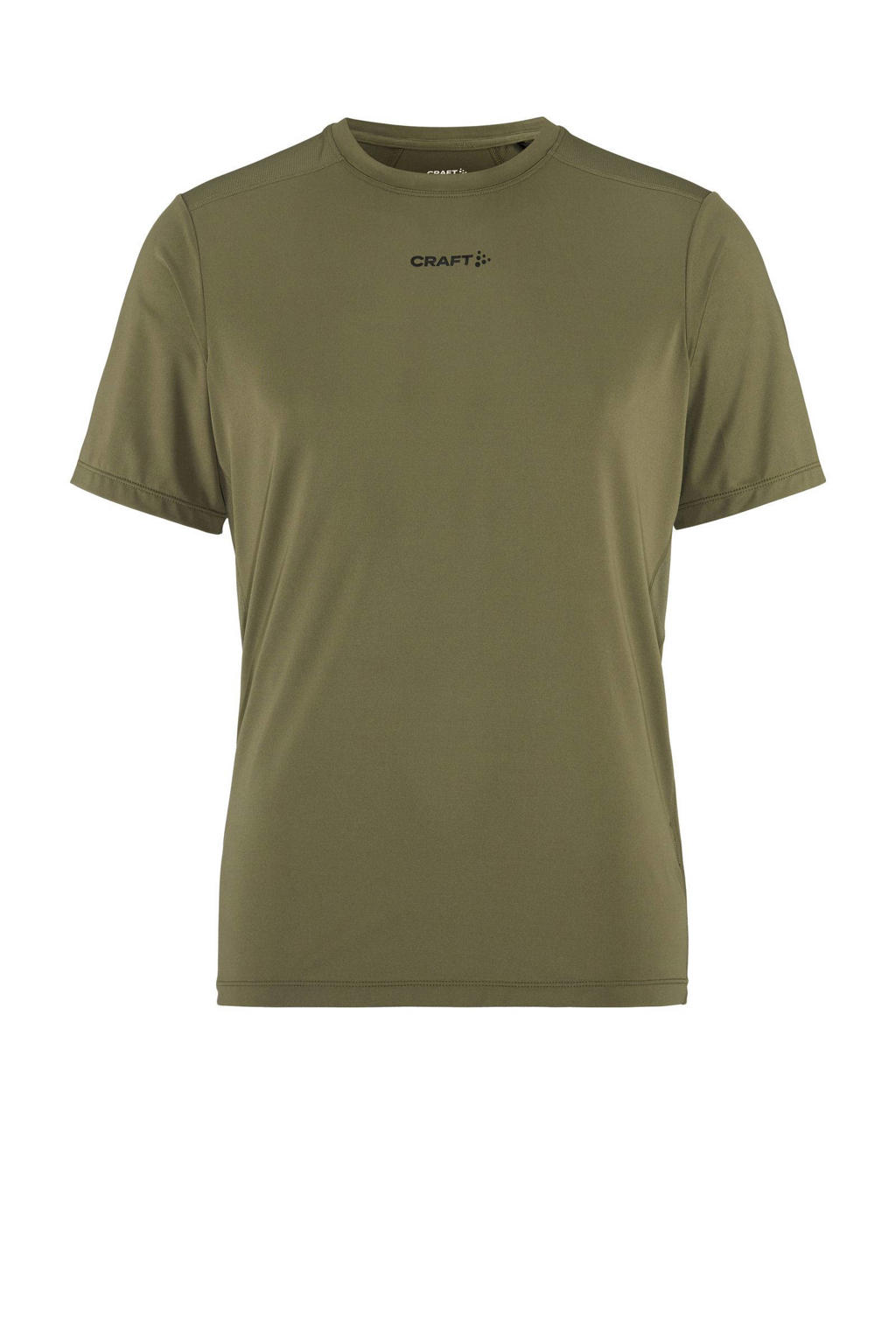Groene heren Craft sportshirt Adv Essence van polyester met korte mouwen en ronde hals
