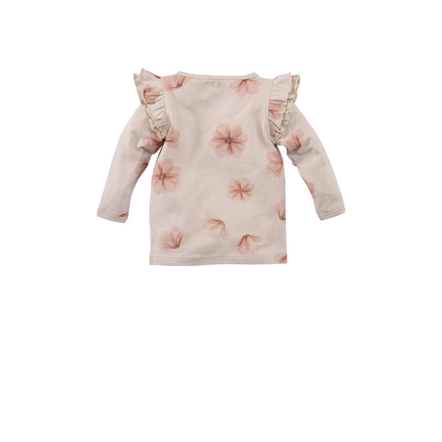 Z8 longsleeve Brisa met bloemen ecru roze