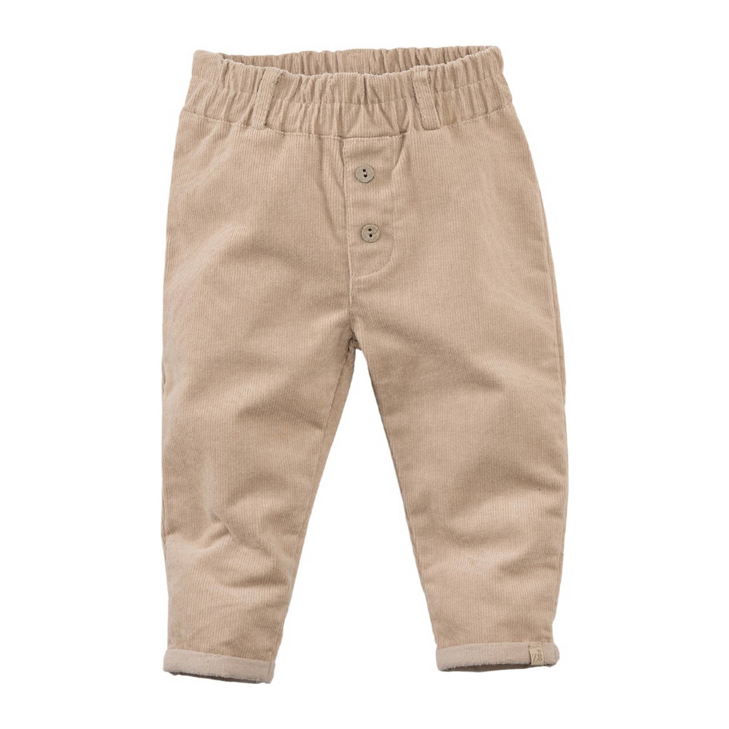 Z8 broek Seppe lichtzand Beige Jongens Katoen Effen 56