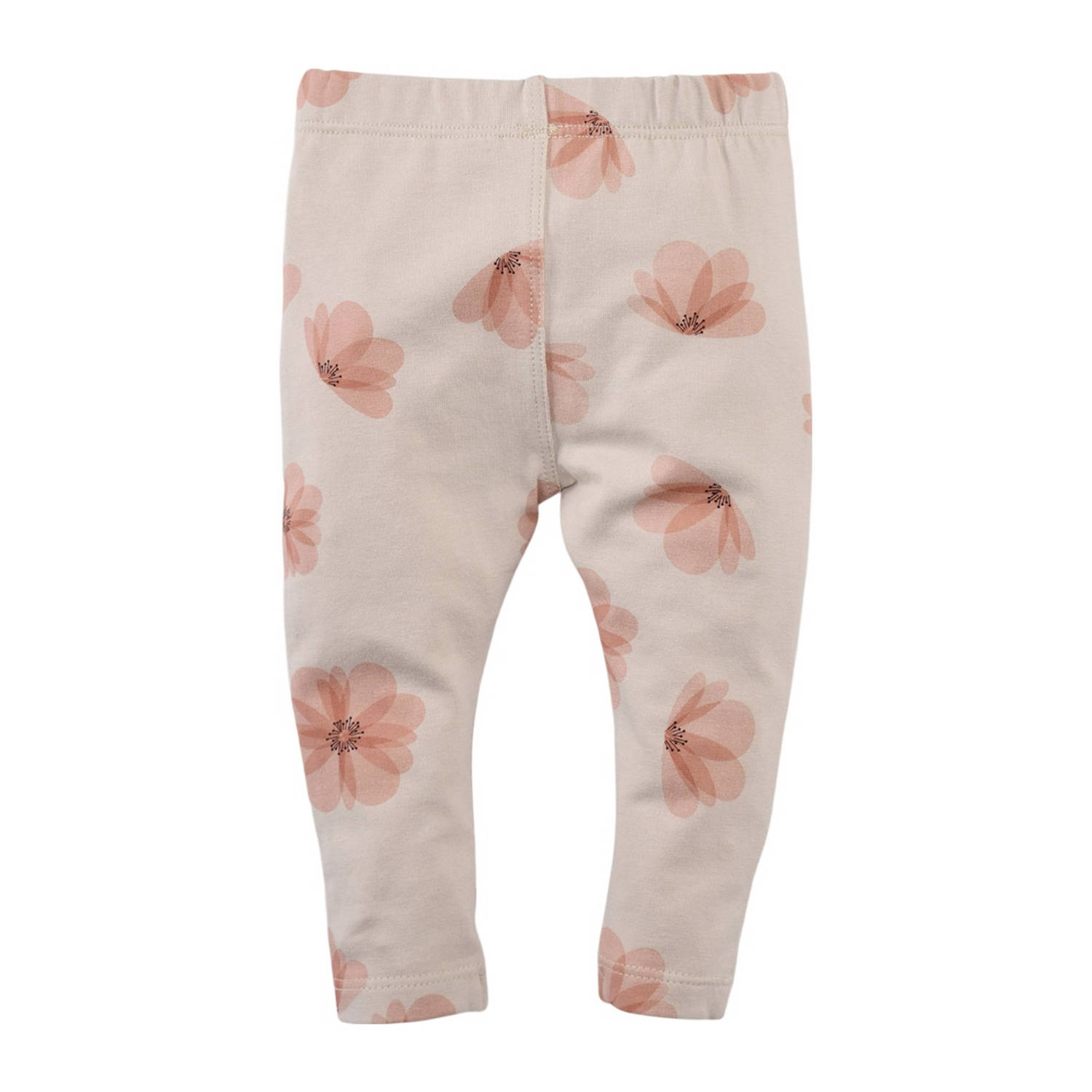 Z8 broek met bloemen ecru roze