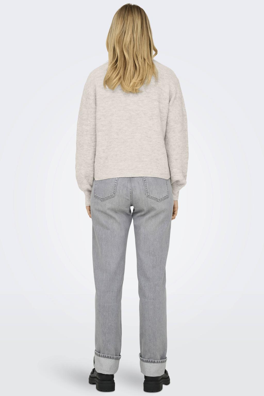 JDY gemêleerd vest JDYLUMI ecru/melange