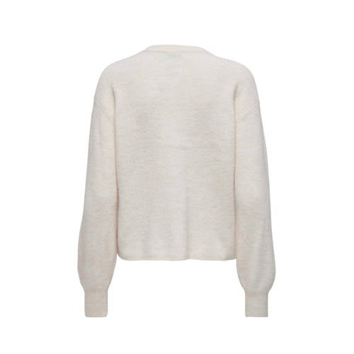 JDY gemêleerd vest JDYLUMI ecru/melange afbeelding