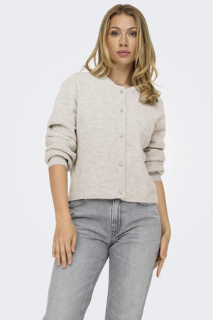 gemêleerd vest JDYLUMI ecru/melange