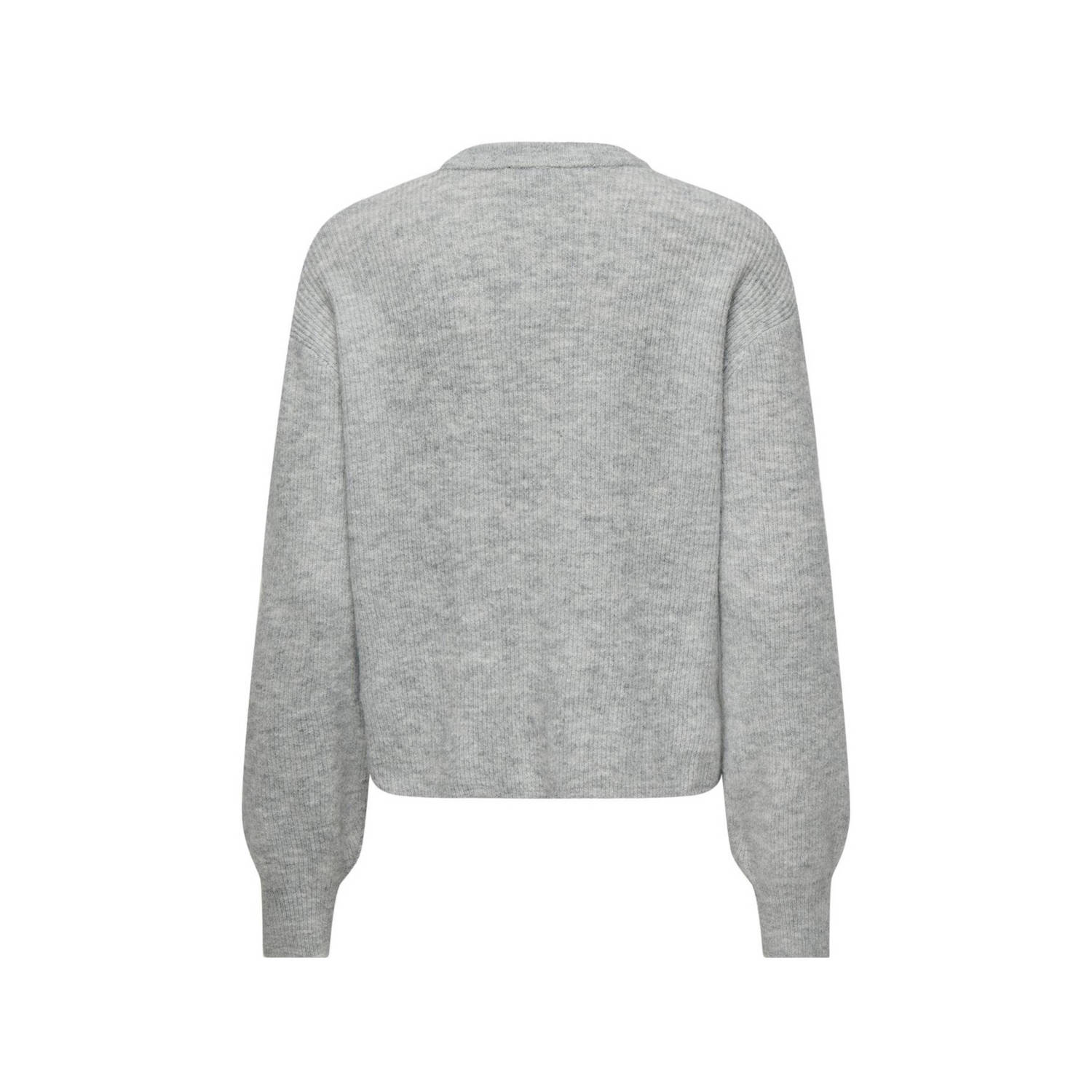 JDY gemêleerd vest LUMI grijs melange