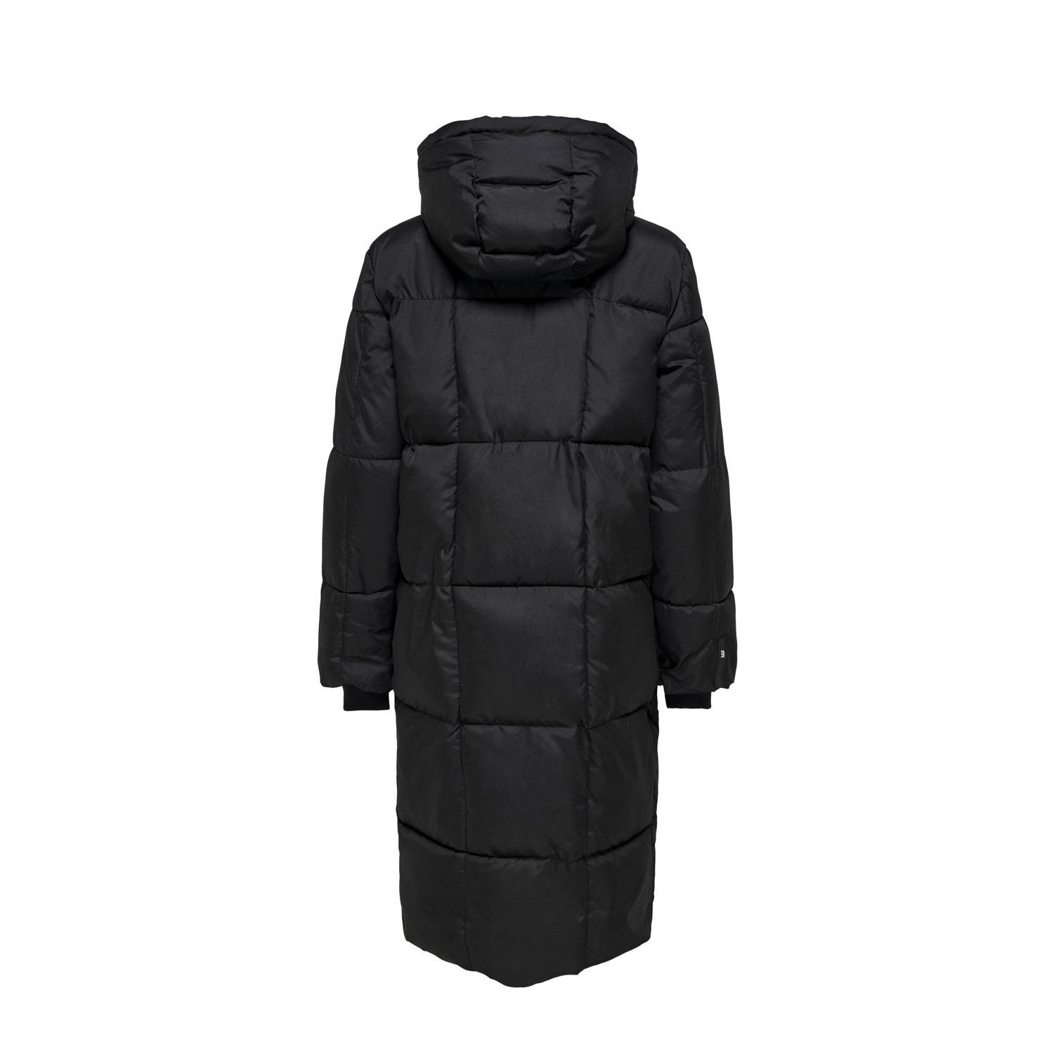 JDY gewatteerde winterjas EVERLY zwart