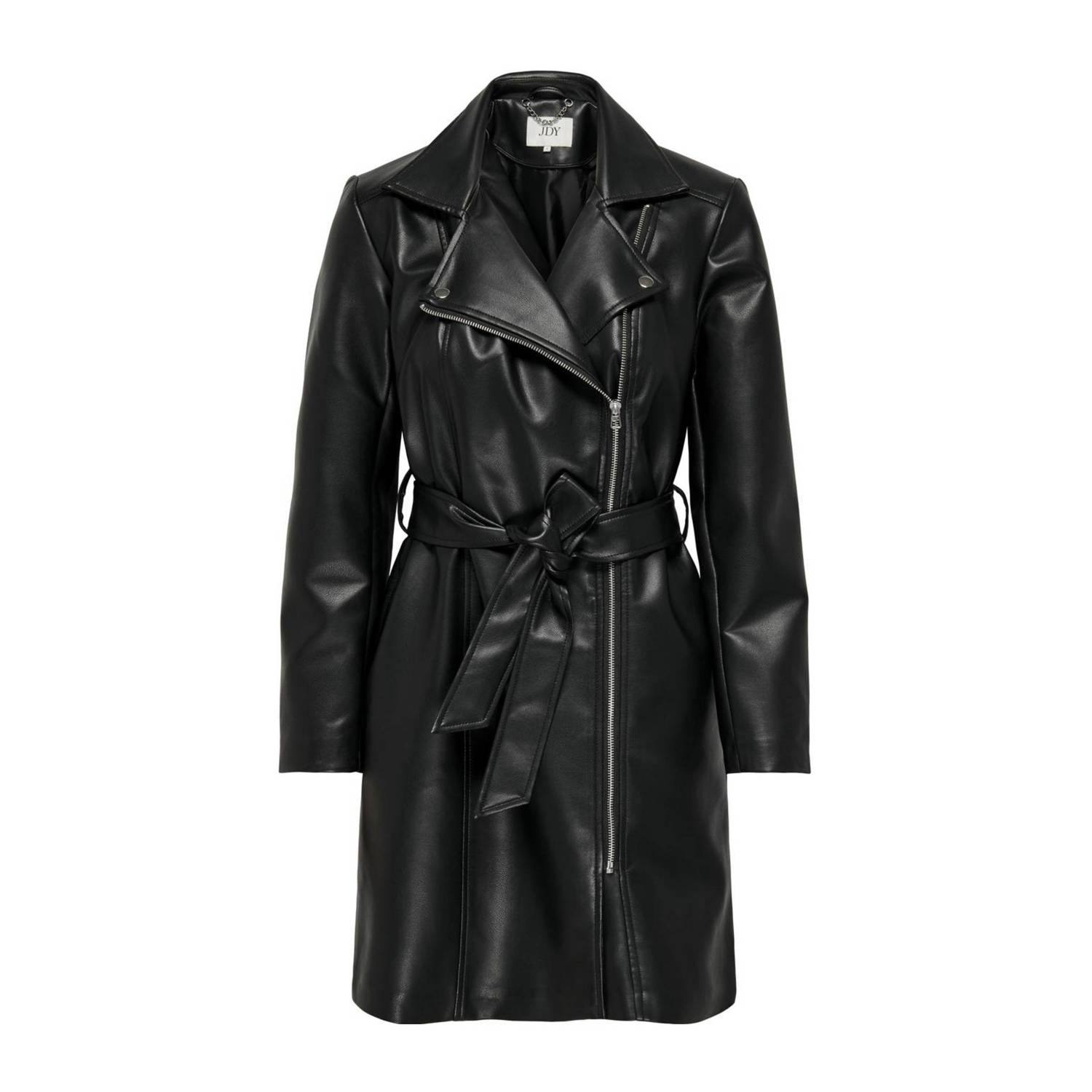 Jacqueline de Yong Polyurethaan Herfst Winter Jassen & Mantels Collectie Black Dames