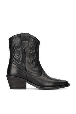 Lexx leren cowboylaarzen zwart