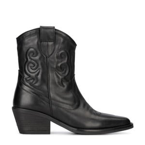 Lexx leren cowboylaarzen zwart