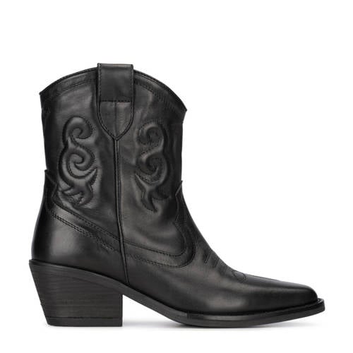 PS Poelman Lexx leren cowboylaarzen zwart afbeelding