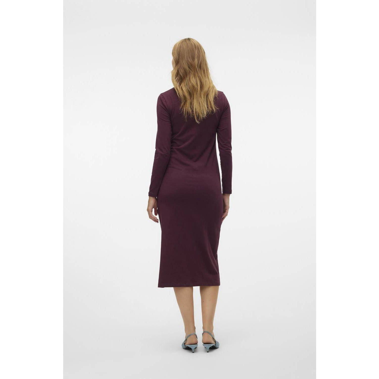 MAMALICIOUS zwangerschapsjurk MLEVA LS paars