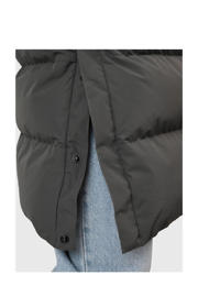 thumbnail: Grijze dames Brunotti outdoor jas Madwell van polyester met effen, lange mouwen, capuchon en rits met windvanger