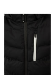 thumbnail: Zwarte jongens Brunotti ski-jack Sanclairy van polyester met capuchon en ritssluiting