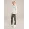 WE Fashion slim fit broek donkergroen