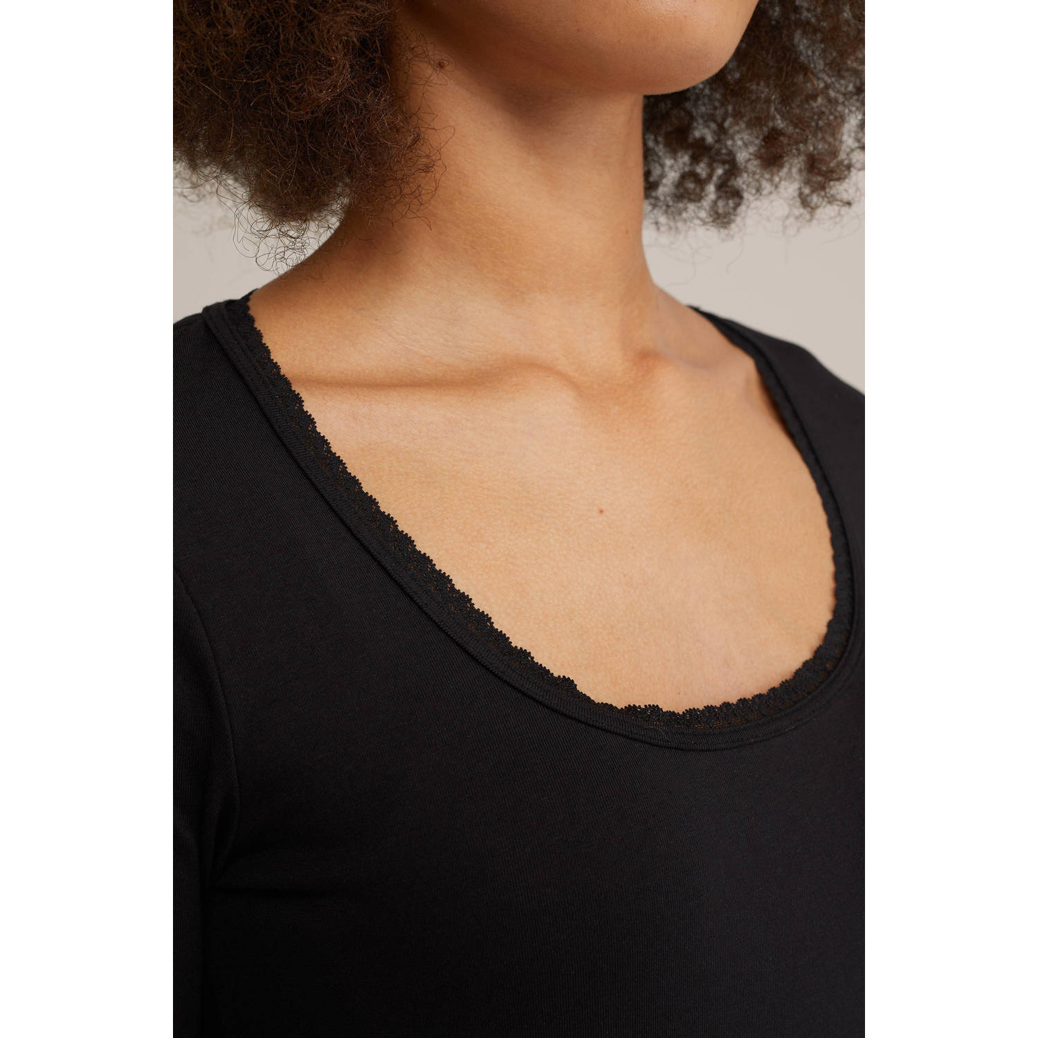 WE Fashion WE Fundamentals longsleeve zwart