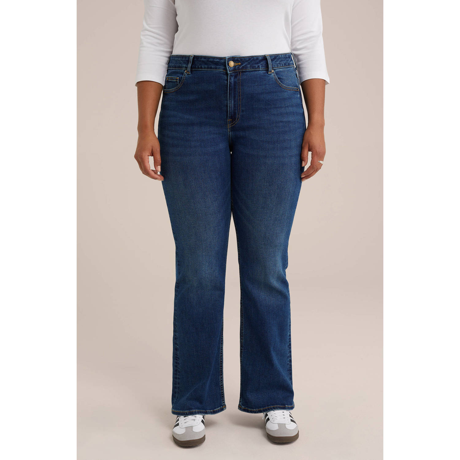 WE Fashion Blue Ridge slim fit jeans medium blue denim