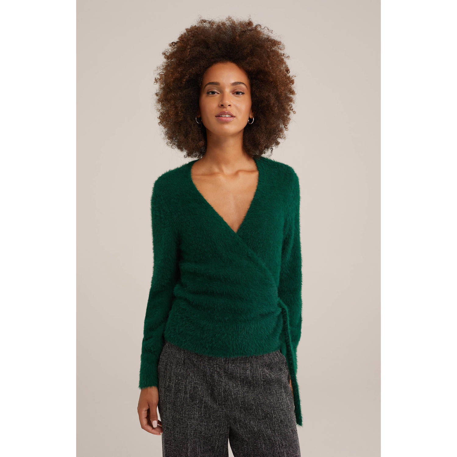 WE Fashion vest donkergroen