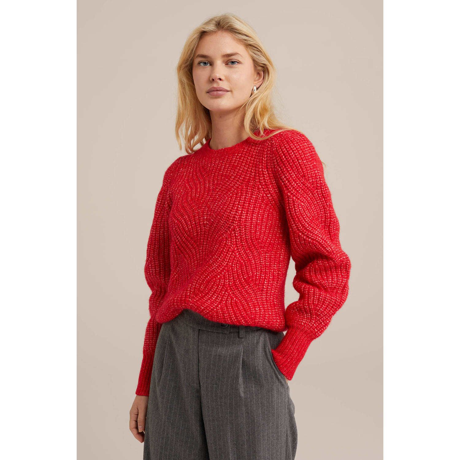 WE Fashion pullover rood