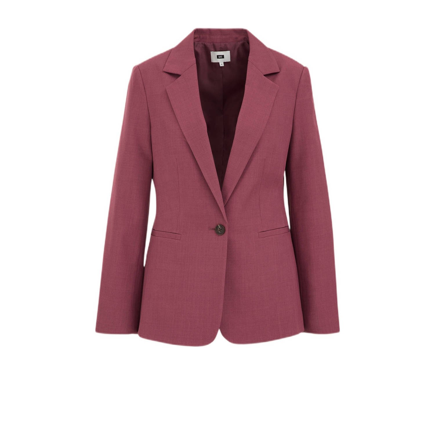 WE Fashion rechtvallende blazer berry slush