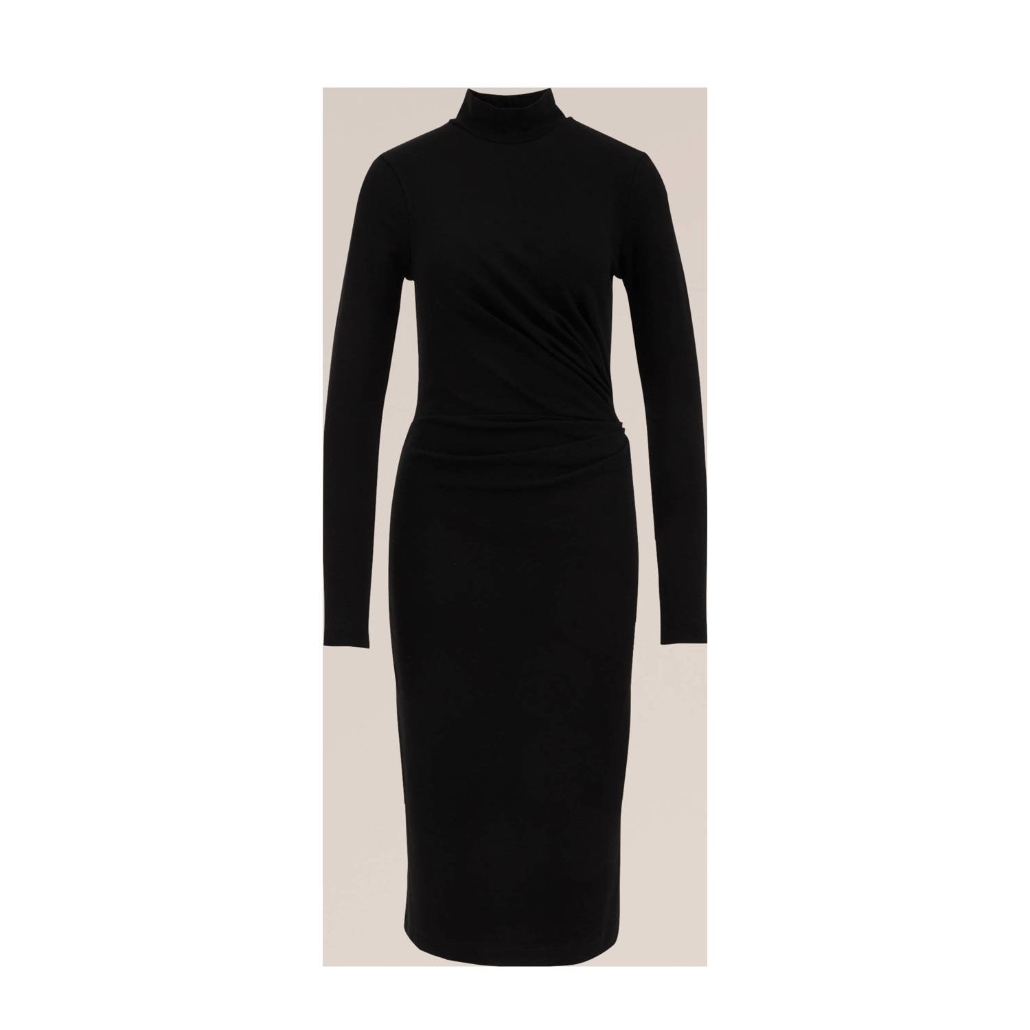 WE Fashion bodycon jurk zwart