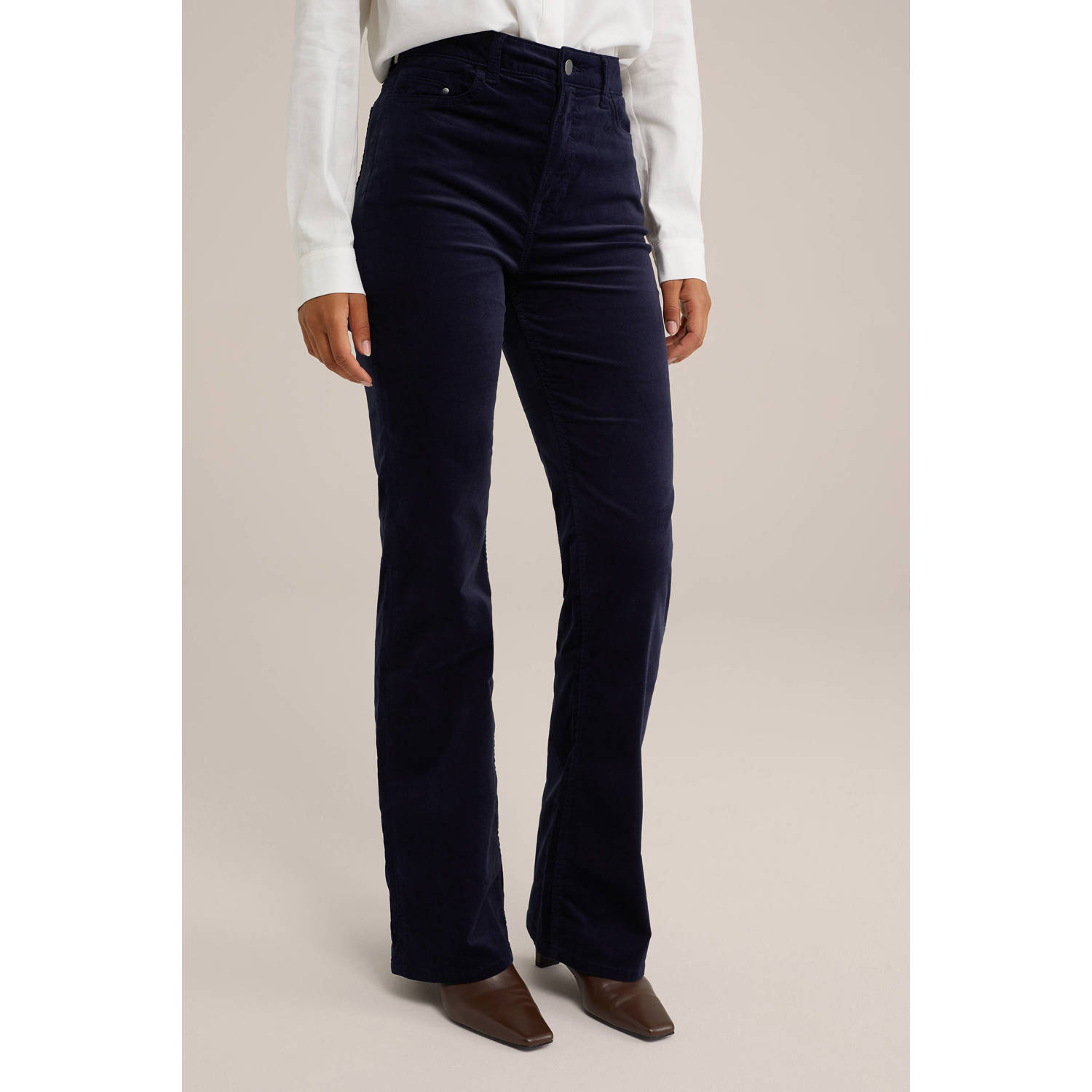 WE Fashion loose jeans donkerblauw