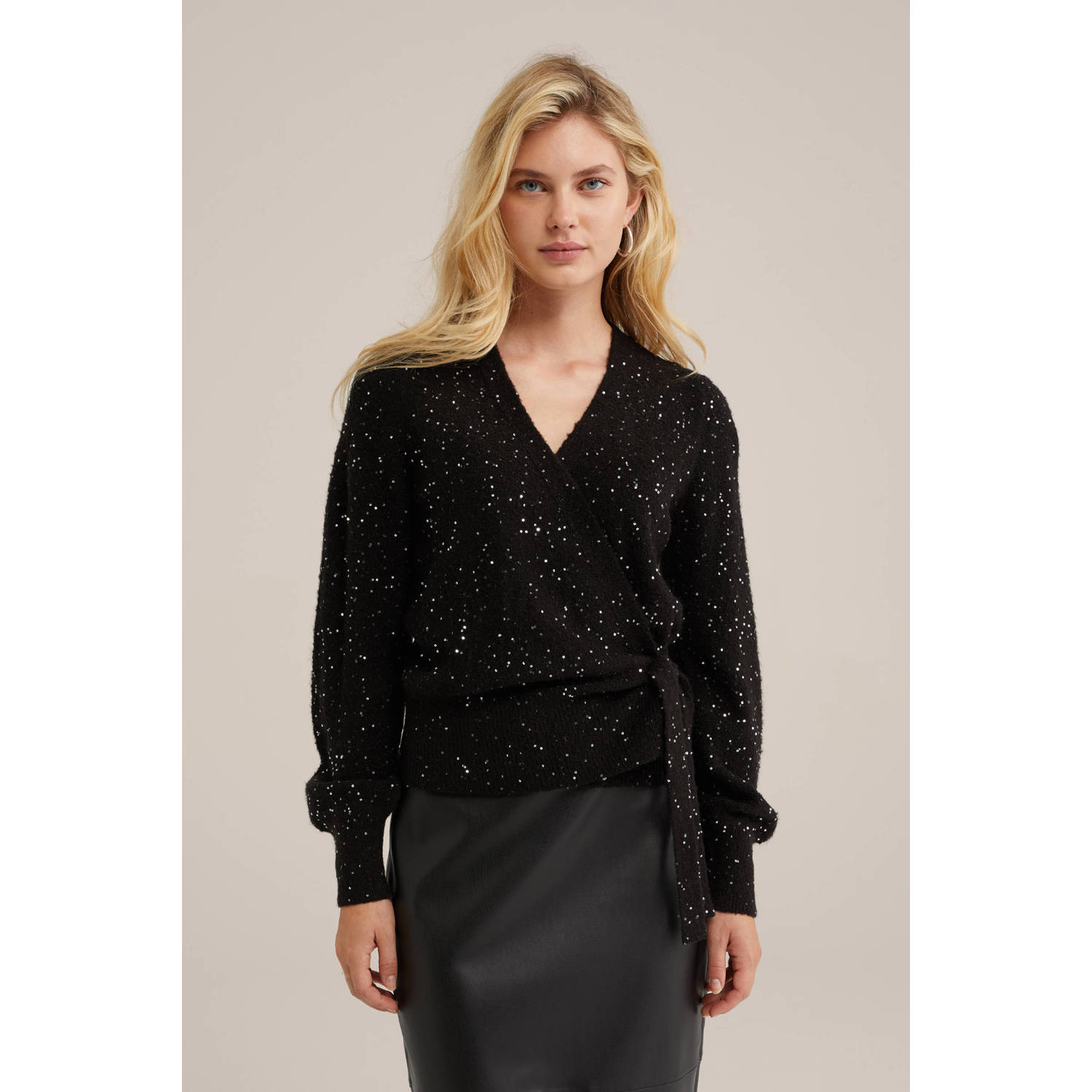 WE Fashion vest zwart