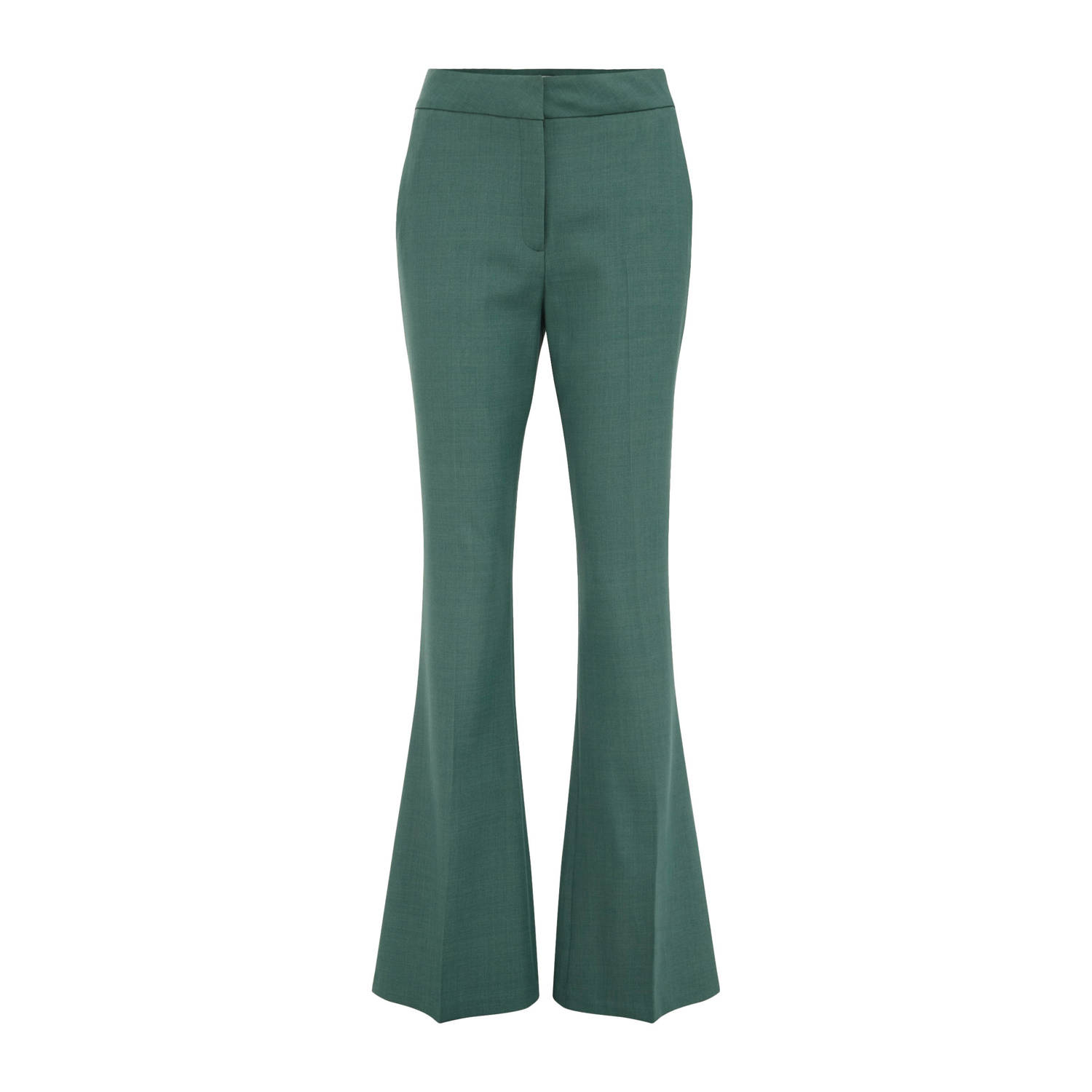 WE Fashion wide leg broek green khaki