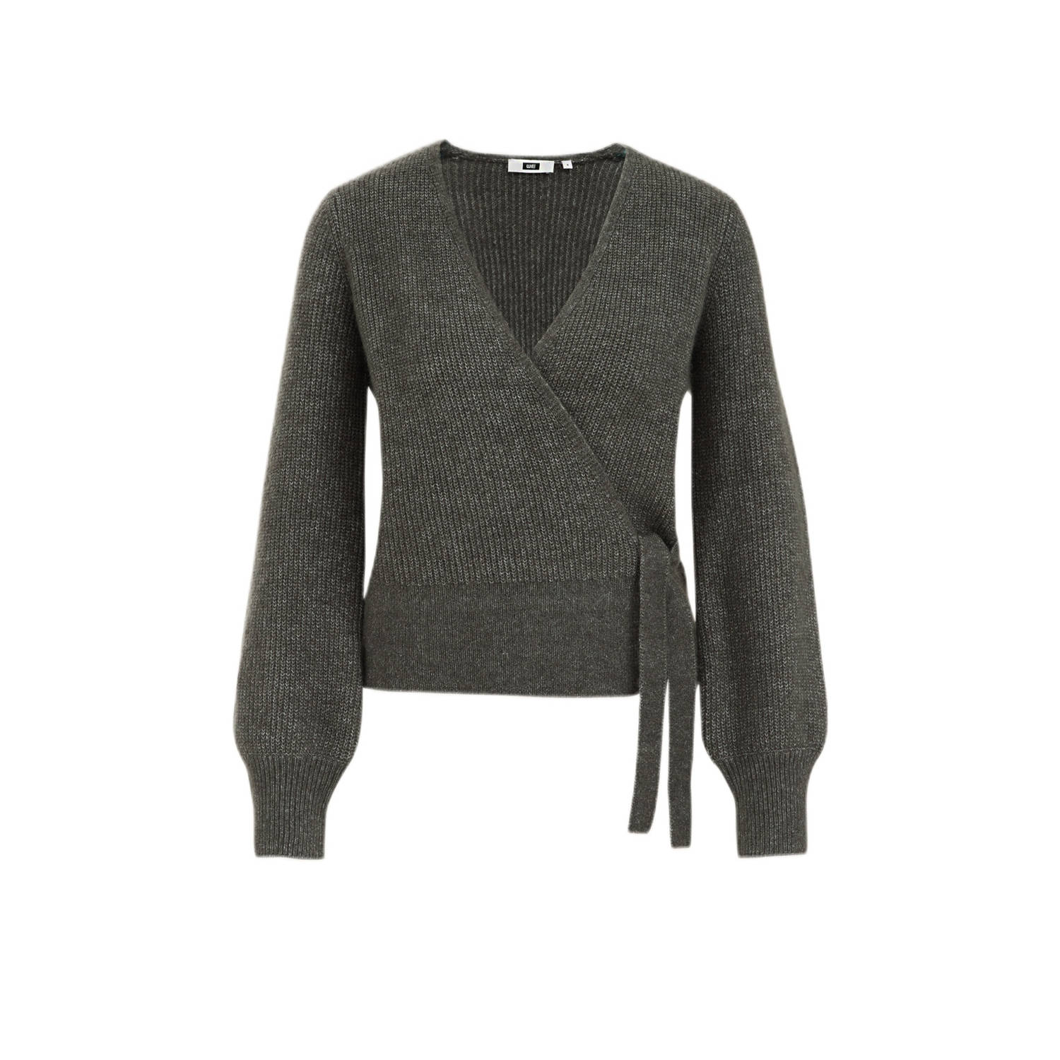 WE Fashion gebreid vest grijs