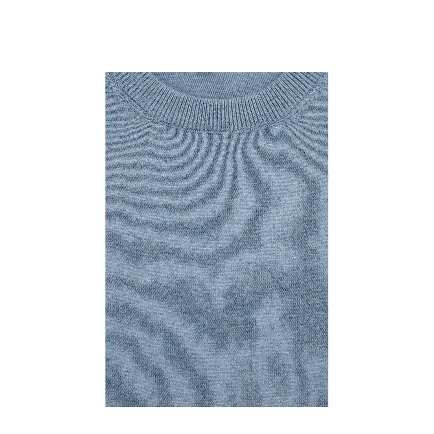WE Fashion Blue Ridge fijn gebreide trui Blue Shadow