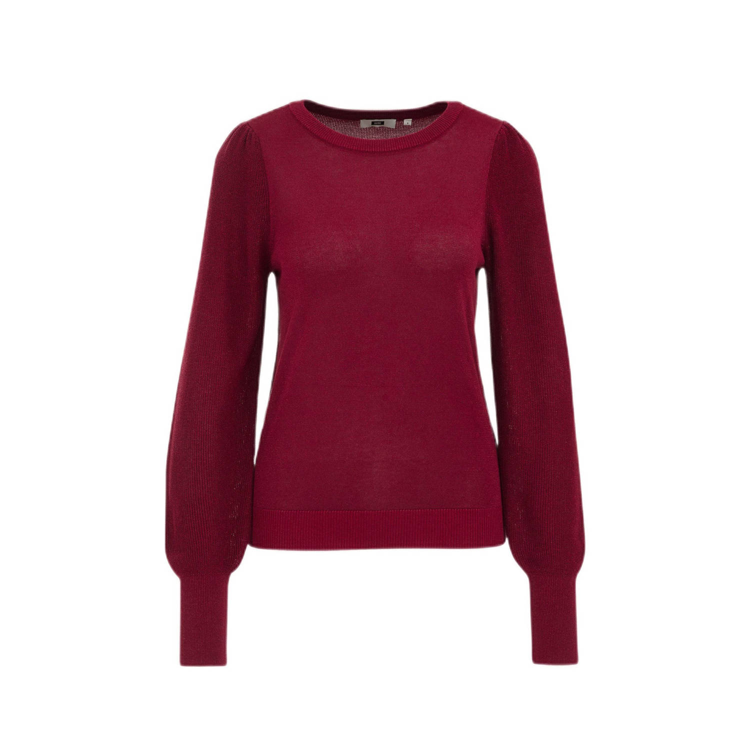 WE Fashion gebreide trui donkerrood