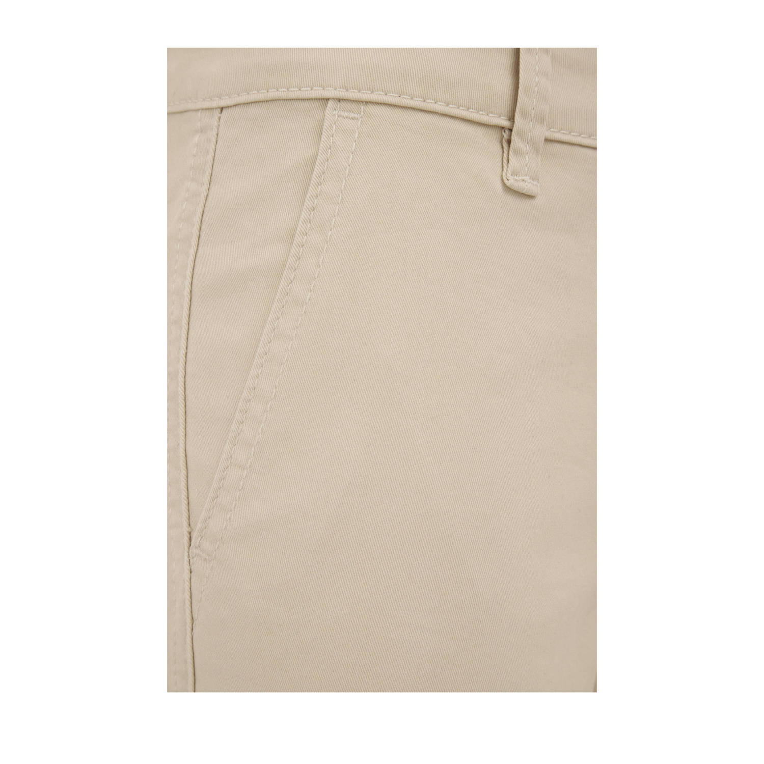 WE Fashion Blue Ridge slim fit cargobroek beige