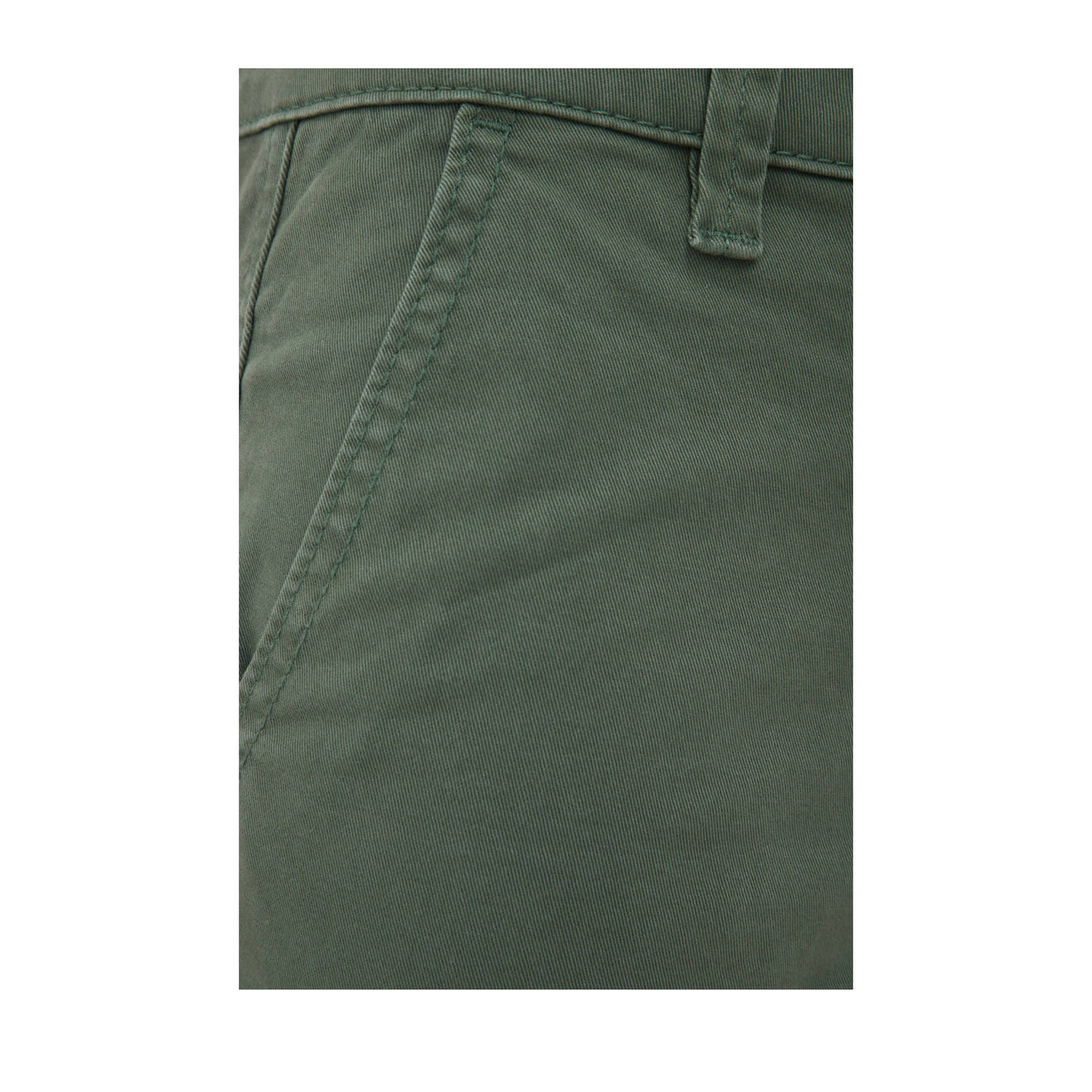 WE Fashion Blue Ridge slim fit cargobroek olijfgroen