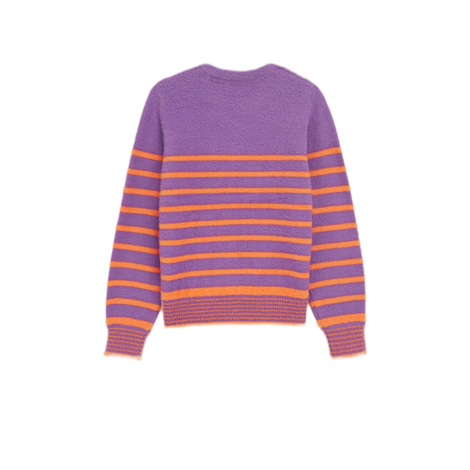 WE Fashion gebreide trui paars