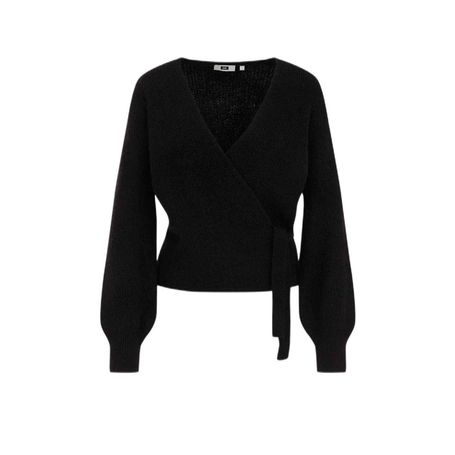 WE Fashion gebreid vest black uni