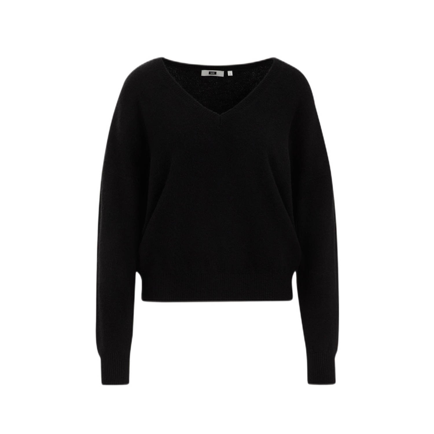 WE Fashion gebreide trui zwart